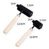 HOODANCOS 2pcs Inking Brayers Rubber Rollers for Printmaking Printing Roller Tool view 2