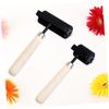 HOODANCOS 2pcs Inking Brayers Rubber Rollers for Printmaking Printing Roller Tool view 4