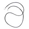 HOODANCOS 2pcs Heavy Duty Jewelry Rubber Rope Black Silver Accessory for Craft Rope DIY view 1