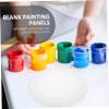 PLAFOPE 3pcs Mini Oil Painting Board Round Artist Canvas Frame DIY Panels Canvas Boards for Painting Suitable for Oils Acrylics Tempera view 3