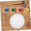 PLAFOPE 3pcs Mini Oil Painting Board Round Artist Canvas Frame DIY Panels Canvas Boards for Painting Suitable for Oils Acrylics Tempera view 4