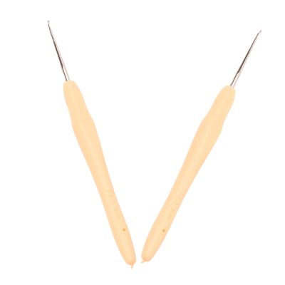 2PCS Ergonomic Crochet Hooks 0.5MM Crochet Hooks For Sweater Scarf Shawl Clothes Crochet Craft Hand Stitching Crochet Needle Crochet Needle Set Crochet Needle For Crocheting Yarn