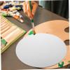 AUTSUPPL 1pc Round Canvas Board for Artists Durable White Oil Painting Canvas for Acrylics and Tempera for DIY Projects and Art Classes view 2