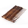 13 Pieces Premium Wooden Crochet Hooks, Crochets Hooks Set for Knitting and Crocheting - Rosewood Knitting Needles (D4) view 1