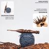 13 Pieces Premium Wooden Crochet Hooks, Crochets Hooks Set for Knitting and Crocheting - Rosewood Knitting Needles (D4) view 4
