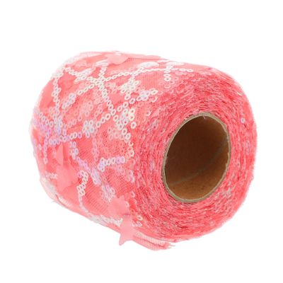 Hohopeti Wide Tulle Webbing Dusty Rainbow Lace Ribbon DIY Decorative Hair Accessories Shoes Making Wrapping