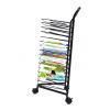 ZDMEI Art Drying Easel,16-Layer Mobile Art Drying Rack,Foldable Up and Down,Art School and Studio Works Storage Rack,Save Space view 1