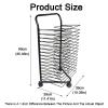 ZDMEI Art Drying Easel,16-Layer Mobile Art Drying Rack,Foldable Up and Down,Art School and Studio Works Storage Rack,Save Space view 2