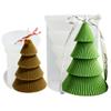 2 Pack Christmas Tree Silicone Mold, Geometric Tree Mold for Soap Soy Wax DIY Handcraft, Simplicity Origami Orb Resin Mold Gift Wedding Party Home Dinner Festive Days Car Decoration view 1