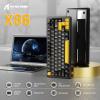 ATTACK SHARK X86 75% Wireless Mechanical Keyboard - CNC Aluminum, Gasket Mount, Tri-Mode, Hot-Swappable, Matcha Linear Switches, RGB, 4000mAh, 5-Layer Dampening, Volume Knob (Star Black) view 2