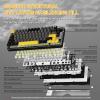 ATTACK SHARK X86 75% Wireless Mechanical Keyboard - CNC Aluminum, Gasket Mount, Tri-Mode, Hot-Swappable, Matcha Linear Switches, RGB, 4000mAh, 5-Layer Dampening, Volume Knob (Star Black) view 4