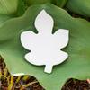 Flat Autumn Leaf Tile 4.5" Ceramic Bisque Ready to Paint Pottery Leaves view 1