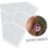 HOODANCOS 6pcs Silicone Epoxy Keychain Mold for DIY Jewelry Making Flexible and Durable Silicone Pendant Molds for Charms Earring and Necklace Craft Supplies view 4