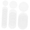 KONTONTY 30pcs Plastic Canvas Shapes Round Woven Placemats Mesh for Embroidery Eye Mesh for Embroidery Multi-Function Plastic Sheets view 1