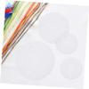 KONTONTY 30pcs Plastic Canvas Shapes Round Woven Placemats Mesh for Embroidery Eye Mesh for Embroidery Multi-Function Plastic Sheets view 2