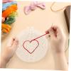 KONTONTY 30pcs Plastic Canvas Shapes Round Woven Placemats Mesh for Embroidery Eye Mesh for Embroidery Multi-Function Plastic Sheets view 3