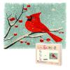 Red Cardinal on Snow Branch Tree Latch Hook Rug Kit for Adults Pre-Printed Handmade Carpet Crochet Yarn Craft DIY Hook and Latch Door Mat Tapestry Home Floor Decoration 52x38cm(2) view 1