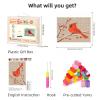 Red Cardinal on Snow Branch Tree Latch Hook Rug Kit for Adults Pre-Printed Handmade Carpet Crochet Yarn Craft DIY Hook and Latch Door Mat Tapestry Home Floor Decoration 52x38cm(2) view 2