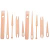 TOPPERFUN 1set Weaving Tools Versatile Wooden Knitting Needles and Crocheting Shuttle for Crafts for Beginners and Experienced for Sweaters Hats and Scarves view 1