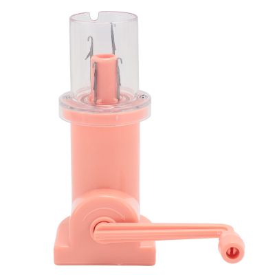 ANGGREK Weaver Knitting Tool, Portable Quick Knitting Small Hand Operated Easy to Use Hand Spool Knitter Interactive for Bracelet (Pink)