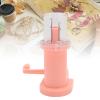 ANGGREK Weaver Knitting Tool, Portable Quick Knitting Small Hand Operated Easy to Use Hand Spool Knitter Interactive for Bracelet (Pink) view 2