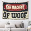 KSXS Funny Kitchen Decor Beware of Woof Tapestry Room Door Decor Funny Tapestry(100X150CM) view 1