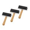HOODANCOS 3pcs Printmaking Ink Roller Handheld Rollers for Crafting Block Stamping Painting Adhesion Smooth Black for view 1