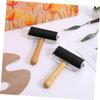 HOODANCOS 3pcs Printmaking Ink Roller Handheld Rollers for Crafting Block Stamping Painting Adhesion Smooth Black for view 4