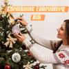 Embroidery kit,embroidery kit for beginners,christmas embroidery kits for adults,hand embroidery,Embroidery Kit Christmas Ornaments, Christmas Embroidery Kit,for Adults Beginners(Red and white embroid view 2