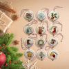 Embroidery kit,embroidery kit for beginners,christmas embroidery kits for adults,hand embroidery,Embroidery Kit Christmas Ornaments, Christmas Embroidery Kit,for Adults Beginners(Red and white embroid view 4