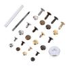 Hohopeti 480Pcs Leather Rivet Kit Double Cap Copper Rivets for DIY Leather Craft Fashion Accessories and Clothing Repair view 1
