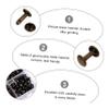 Hohopeti 480Pcs Leather Rivet Kit Double Cap Copper Rivets for DIY Leather Craft Fashion Accessories and Clothing Repair view 2