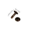 Hohopeti 480Pcs Leather Rivet Kit Double Cap Copper Rivets for DIY Leather Craft Fashion Accessories and Clothing Repair view 3