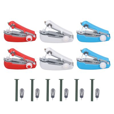 TYTOGE 6Pcs Handheld Sewing Machine,Versatile Colored Mini Portable Stitch Stapler for Home Outdoor Travelling