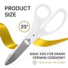 20 Inch Oversized Grand Opening Scissors - Giant White Sharp Ribbon Cutting Scissors Big Ribbon Cutting Ceremony for Inaugurations Business Openings and Special Events view 2