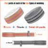 1.5 inch Belt Webbing-Straps Purse Jacquard Cotton Webbing-Nylon Webbing Seat Belt Ribbon Polyester Webbing for Crafts Pet Collars Backpack Belt (5yard Black+5yard Orange) view 2