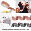 1.5 inch Belt Webbing-Straps Purse Jacquard Cotton Webbing-Nylon Webbing Seat Belt Ribbon Polyester Webbing for Crafts Pet Collars Backpack Belt (5yard Black+5yard Orange) view 3