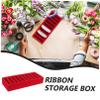 ULDIGI Craft Ribbon Storage Organizer Lightweight and Portable Ribbon Holder for Easy Access for DIY Projects and Wrapping Capacity view 3