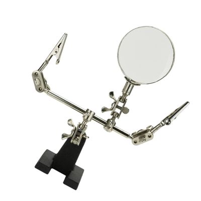 Hoement Desktop Magnifier Adjustable Stand Glass for Jewelry Close Work and Crafts for Detailed Inspection and Assembly