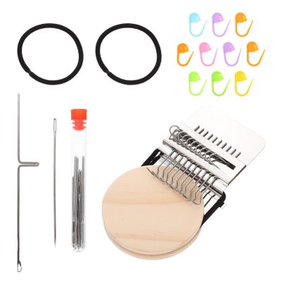 ULDIGI Wooden Weaving Loom Needle Mini Knitting Machine for Loom Yarn Knitter Clothing Weaving