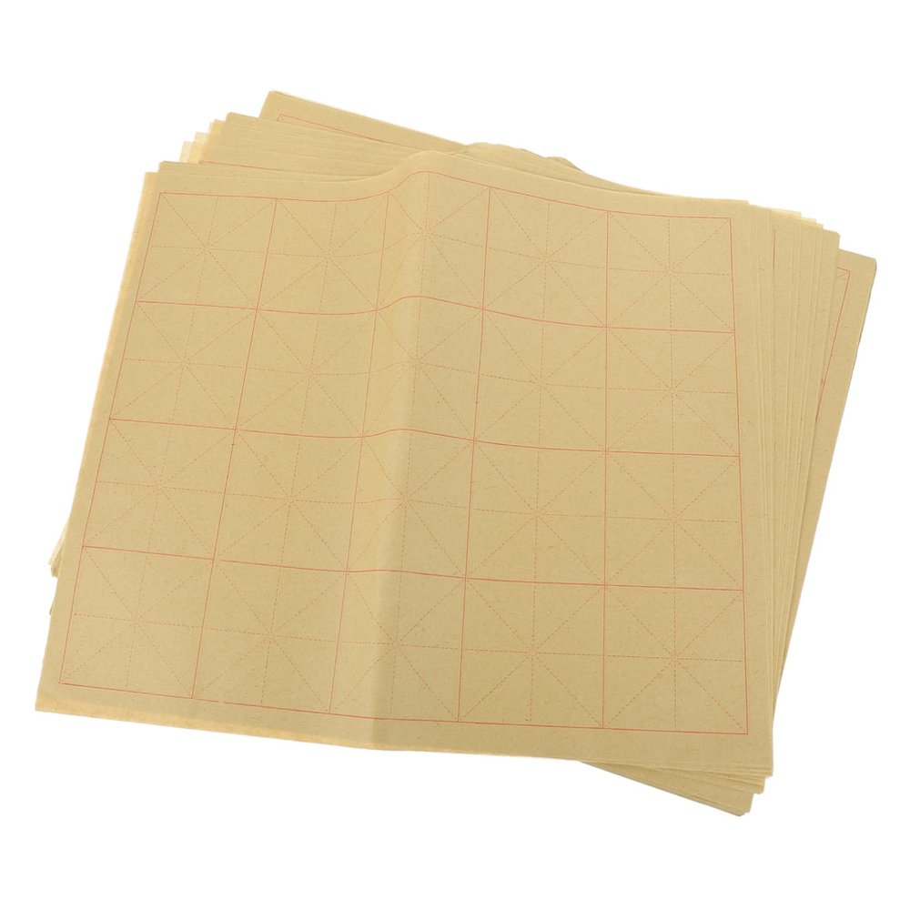 HAPINARY 140sheets Chinese Calligraphy Practice Paper Rice Paper for Calligraphy Writing Convenient Excellent Air Permeability and High Toughness for Beginners and Art