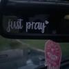 Just Pray Car Mirror Decal, Pray Decal, Encouraging Quotes, Positive Stickers,I Love You Drive Safe Mirror Decal,Rearview Mirror Car Decals For Women,Christmas Gift (Pray Decal) view 3