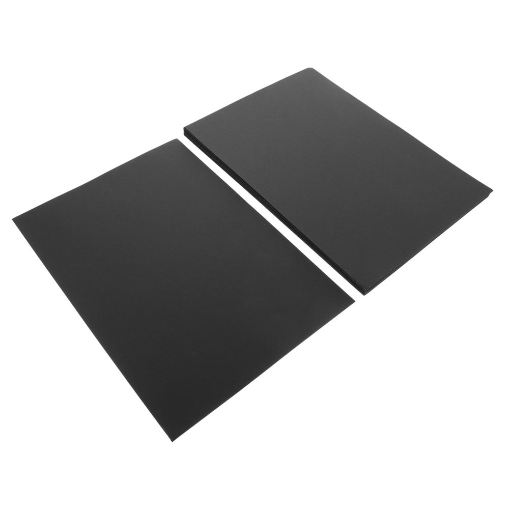 Gogogmee 50sheets Thick Black Cardstock for Art Painting Heavyweight Blank Paper for Watercolor Sketching Artists Card Making and Crafting