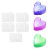 100 Packs Clear Wax Melt Forms, Empty Plastic Tray for Valentine Day Wickless Tarts Candle Crafting, Wax Forms for Candle Forms, 2.4 x 1.4 x 1in (Heart Shaped) view 3