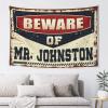 KSXS Decor for Man Cave Beware of Mr. Johnston Tapestry Asthetic Bedroom Assecories Tapestry Aesthetic(75X100CM) view 1