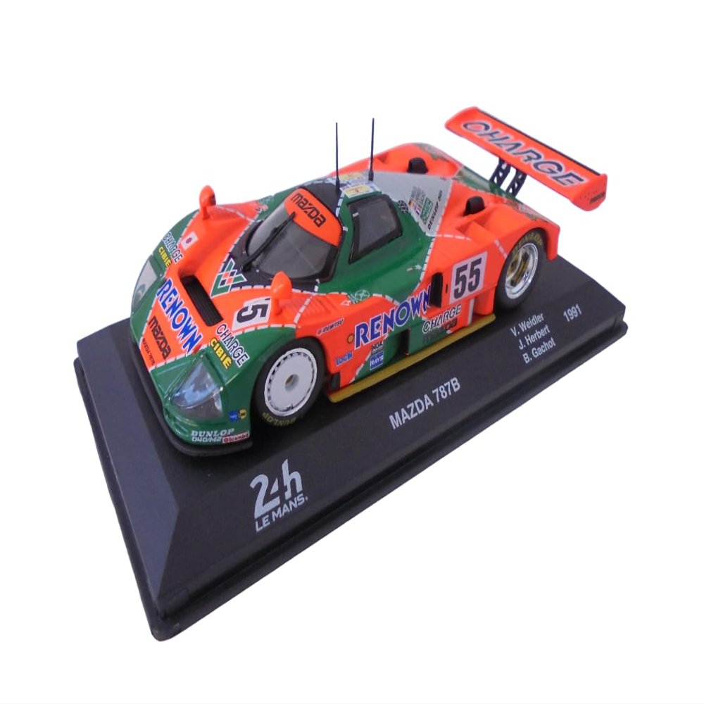OPO 10 - 1/43 Scale Model car Compatible with Mazda 787B 24h Winner Le Mans 1991-24LM16
