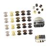 TOPPERFUN 100sets DIY Leather Repair Rivet Kit Double-Sided Studs Rivets Leather Craft Accessories view 2