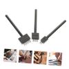 KICHOUSE 3pcs Punch Leather Row Punch Tool DIY Leather Hole Grommet Hole Pliers Craft Supplies view 2