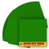 [Taro's Origami Studio] TANT Jumbo 13.75 Inch (35 cm) Double Sided Single Color (Dark Green) 20 Sheets (All Same Color) for Beginner to Expert (Made in Japan) view 1
