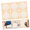 Gogogmee Blank Chinese Painting and Calligraphy Paper Thickened Handmade Card Stock Round for Art and Calligraphy Practice Safe and Durable for Beginners view 2